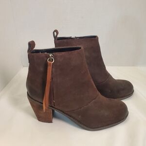 Dolce Vita Dark Brown Cowboy Style Ankle Booties